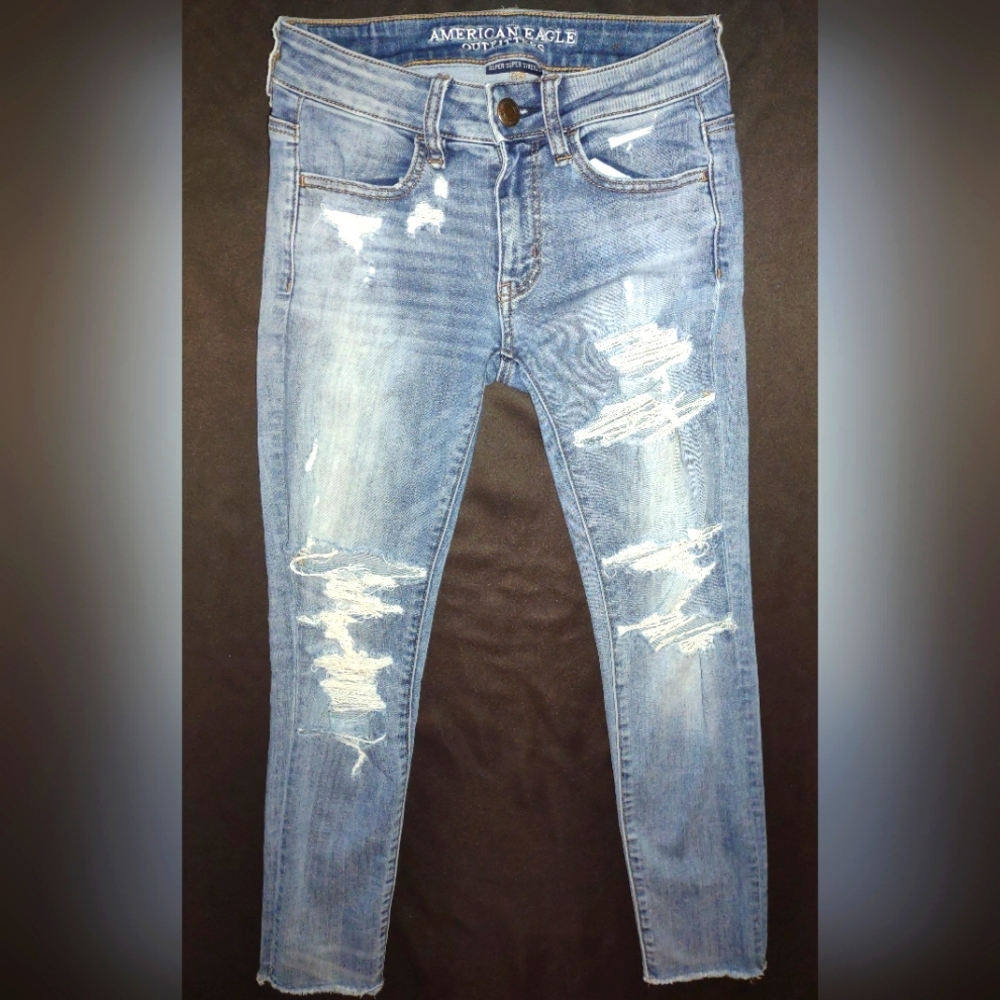American Eagle High Rise Jegging Crop Size 2